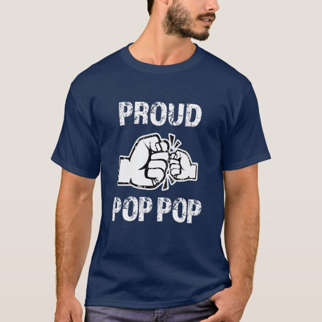 Proud Pop-Pop funny men's grandpa shirt (Front)