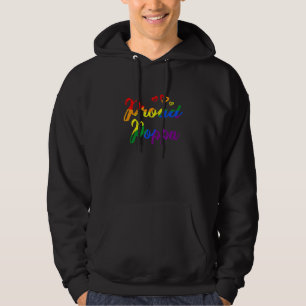 Proud Poppa Gay Pride Flag Dad Traditional Gay Pri Hoodie