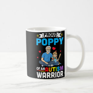 Proud Poppy Autism Awareness Warrior Support For G Coffee Mug