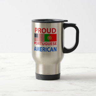 Proud Portuguese American Travel Mug