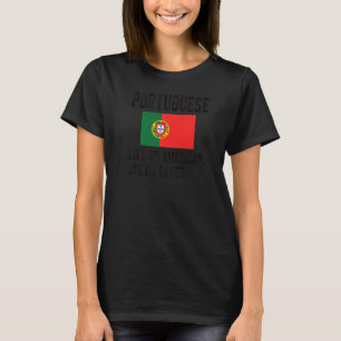 Proud Portuguese Flag Portugal Born Portuguese Roo T-Shirt