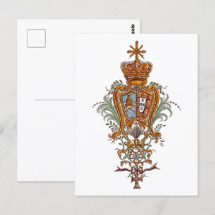 Proud Portuguese Patriot Royal Coat of Arms Postcard