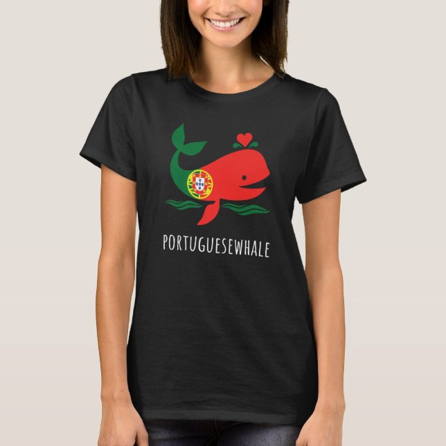 Proud Portuguese Portugal Flag   T-Shirt (Front)