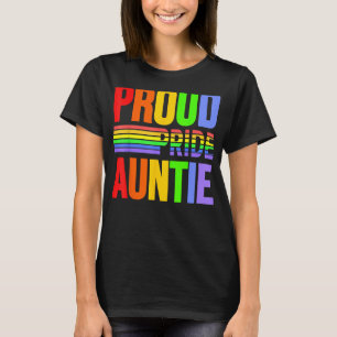 Proud Pride Auntie Rainbow Gay Lesbian Child Love T-Shirt