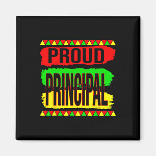 Proud Principal Cool Black History Month Pride Afr Magnet