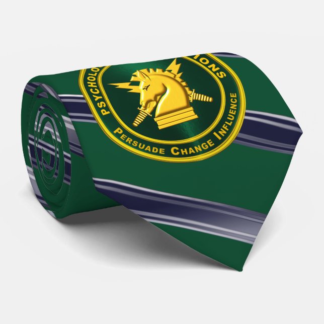 Proud Psychological Operations Veteran Neck Tie (Rolled)