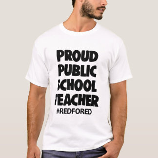Proud Public School Teacher Red For Ed Long Sleeve T-Shirt