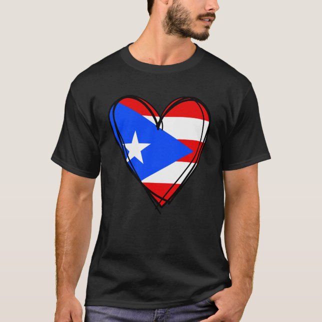 Proud Puerto Rican Boy Girl Aunt Dad Puerto Rico F T-Shirt (Front)