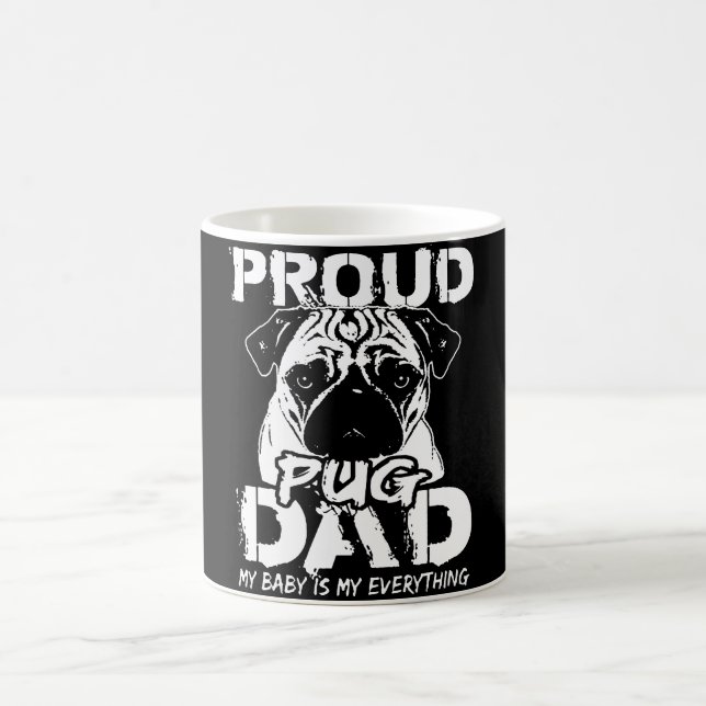 Proud Pug Dad Coffee Mug (Center)