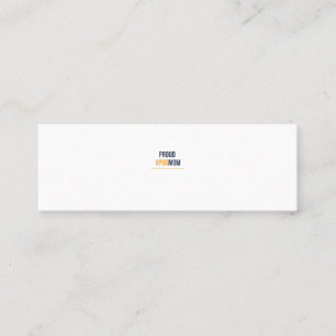 Proud pug mum mini business card