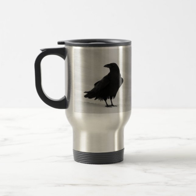 Proud Raven Travel Mug (Left)