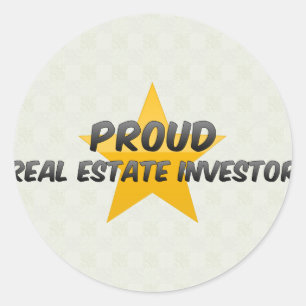 Proud Real Estate Investor Classic Round Sticker