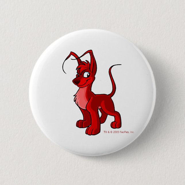 Proud red Gelert 6 Cm Round Badge (Front)