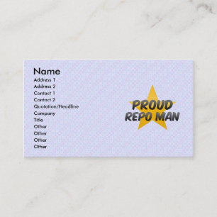 Proud Repo Man Business Card