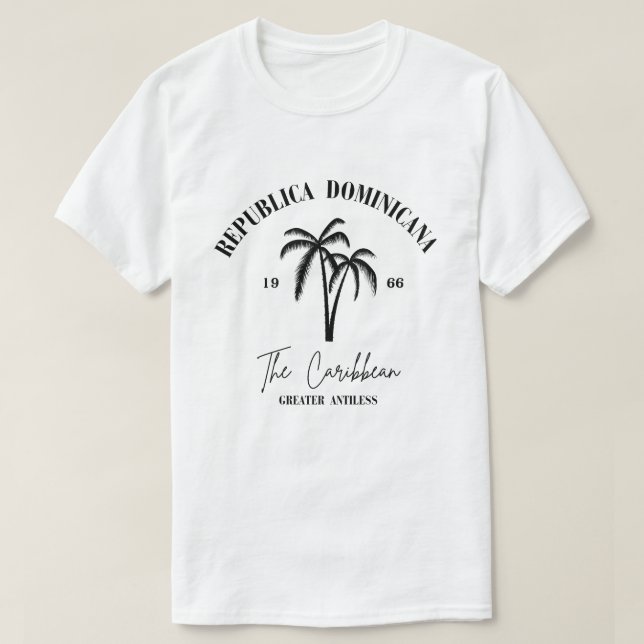 Proud República Dominicana Flag T-Shirt (Design Front)