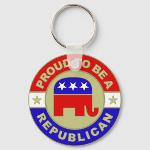 Proud Republican Key Ring