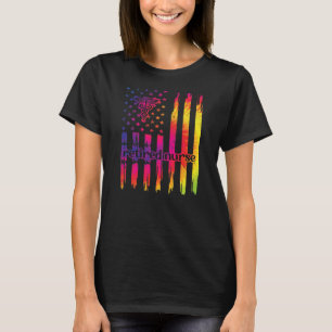 Proud Retired Nurse US Flag Nurse Retirement  T-Shirt