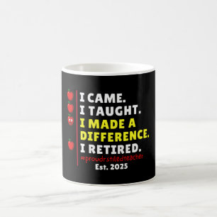 Proud Retired Teacher 2025 Retirement 2025 Teacher Coffee Mug