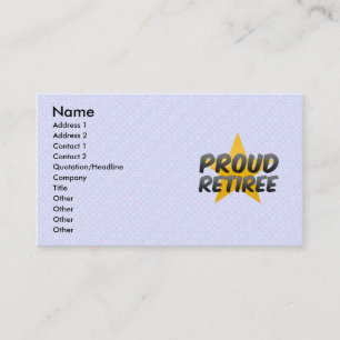 Proud Retiree Business Card