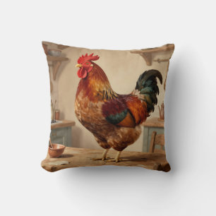 Proud Rooster Farmhouse Kitchen Cushion