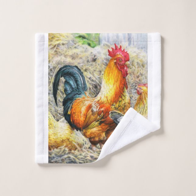 Proud Rooster Wash Cloth (Wash Cloth)