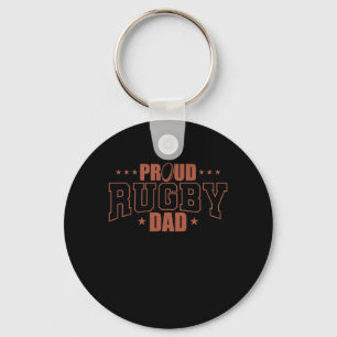 Proud Rugby Dad Football Sport Spieler Key Ring