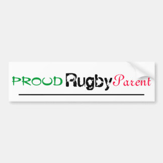 proud rugby parent bumper sticker