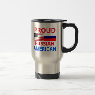 Proud Russian American Travel Mug