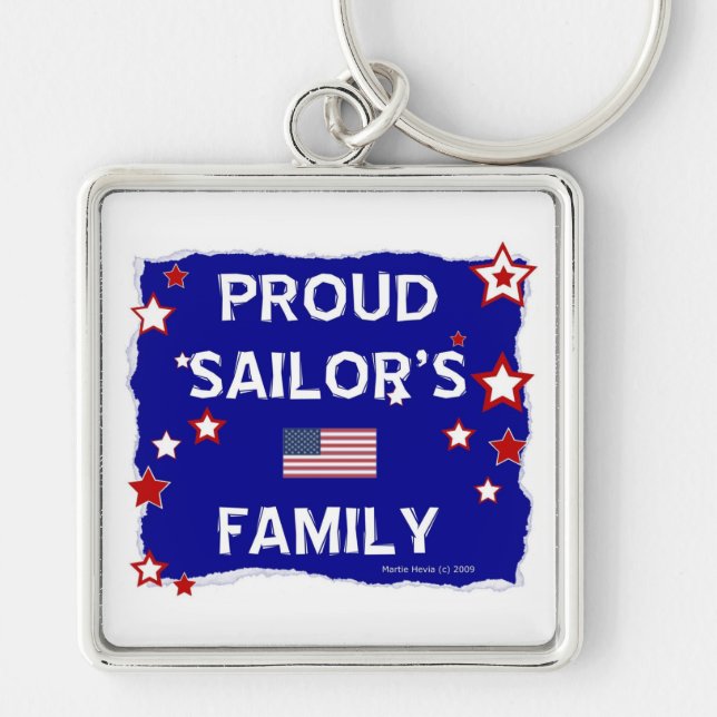 Proud Sailor's Family Key Ring (Front)