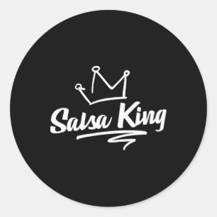 Proud Salsa Dance King Gift For Salsa Lover Men Da Classic Round Sticker