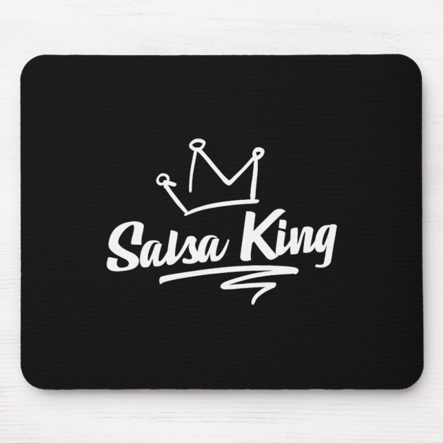 Proud Salsa Dance King Gift For Salsa Lover Men Da Mouse Mat (Front)
