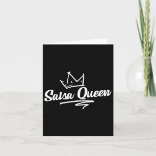 Proud Salsa Dance Queen Gift For Salsa Lover Women Card
