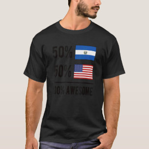Proud Salvadoran American Flag El Salvador Usa T-Shirt