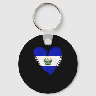 Proud Salvadoran Boy My Hello El Salvador Flag Hea Key Ring