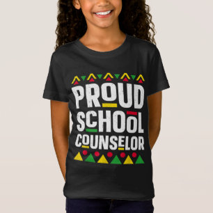 Proud School Counsellor African American Black His T-Shirt
