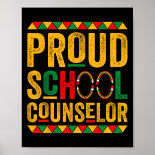 Proud School Counsellor - Black History Month _1  Poster