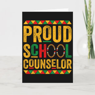 Proud School Counselor - Black History Month _1 Card
