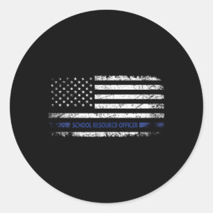 Proud School Resource Officer Sro Classic Round Sticker