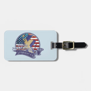 Proud Scottish American Luggage Tag Template