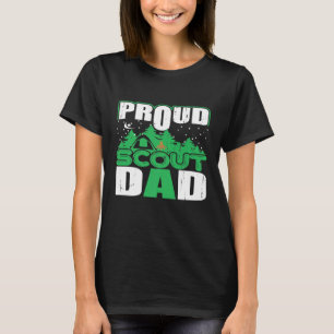Proud Scout Dad Cub Camping Boy Hiking Scouting De T-Shirt