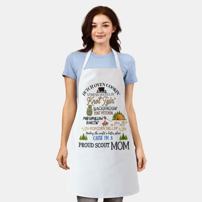 Proud Scout Mum Apron (Worn)