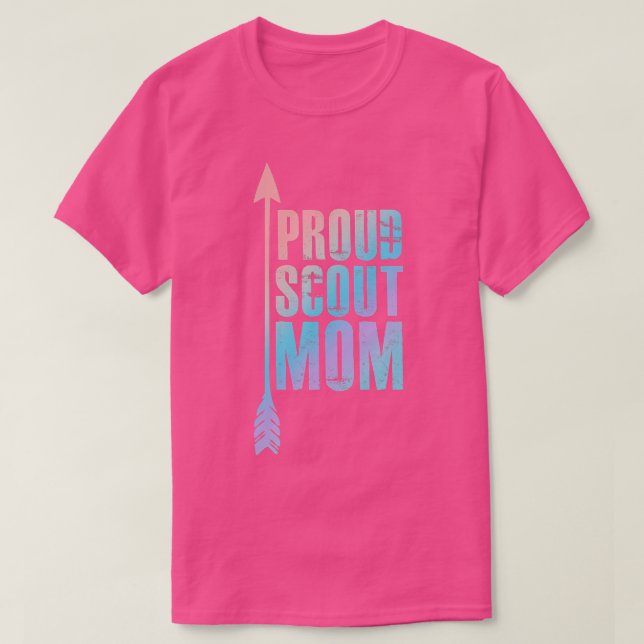 Proud Scout Mum  Parent Mother of Boy Girl Club  T-Shirt (Design Front)