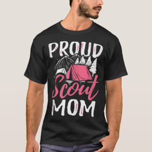 Proud Scout Mum Scouting Den Leader Cub Camping Tr T-Shirt