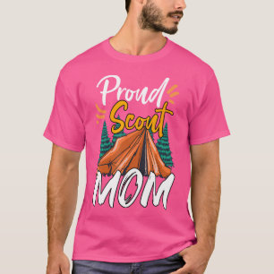Proud Scout Mum Scouting The Leader Cub Camping T-Shirt