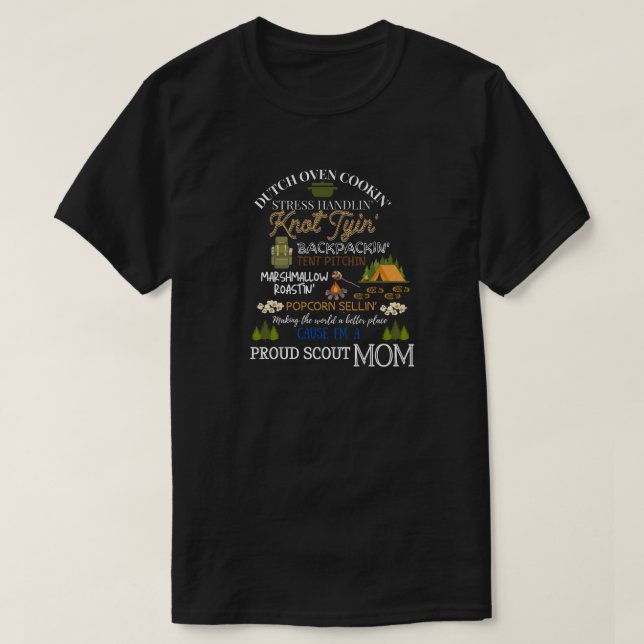 Proud Scout Mum T-Shirt (Design Front)