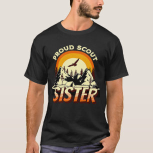 Proud Scout Sister Camping Scout Leader Adventure T-Shirt