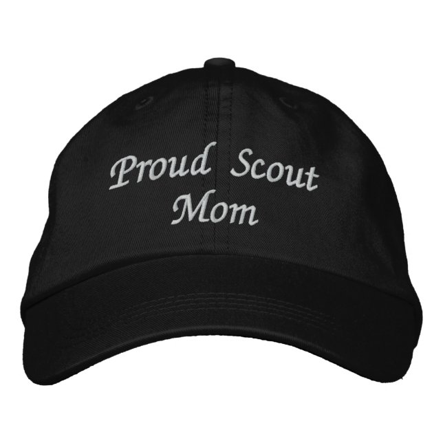 Proud ScoutMom Embroidered Hat (Front)