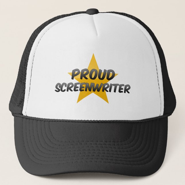 Proud Screenwriter Trucker Hat (Front)