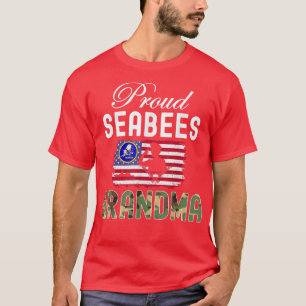 Proud Seabees Grandma Camoue Graphics Army T  T-Shirt