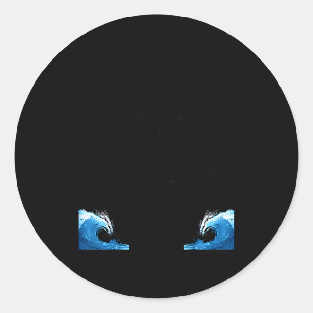 Proud Seaman Captain Husband Papa Daddy Anchor Pri Classic Round Sticker (Front)